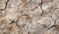 Damaged, eroded, rusty rock wall in arid climate generated by AI