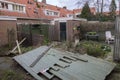 Damaged Fence During The Ciara Storm At Amsterdam The Netherlands 2020