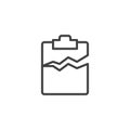 Damaged file line icon