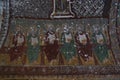 Damaged fresco in the Kokar Kilise, Christian church, Ihlara Valley, Cappadocia, Turkey