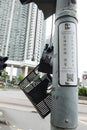 Damaged and Inoperative Traffic Light in Tung Chung, Hong Kong