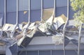 Damaged Kaiser Medical Building in the Northridge Reseda area of Los Angeles after 1994 earthquake Royalty Free Stock Photo