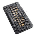 Damaged keyboard against transparent background for tech repair themes keyboard issues or electronic troubleshooting content Royalty Free Stock Photo