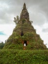 Damaged, looted That Foun stupa