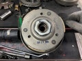 Damaged motorcycle clutches and other parts