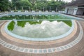 Damaged old swimming pool Royalty Free Stock Photo