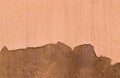 Damaged Painted Beige Brown Old Wall Background Texture Royalty Free Stock Photo