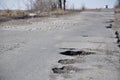 Damaged road