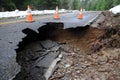 Damaged roadway