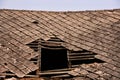 Damaged roof