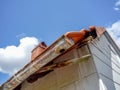 Damaged roof Royalty Free Stock Photo