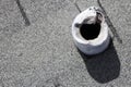 Damaged Roof Vent Stack Royalty Free Stock Photo