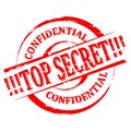 Damaged Seal - Top Secret - Confidential - vector