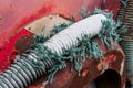 Damaged suction hose Royalty Free Stock Photo