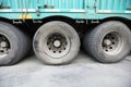 Damaged tire Royalty Free Stock Photo