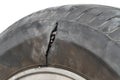 Damaged tire