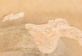 Damaged wall with peeled plaster background texture Royalty Free Stock Photo