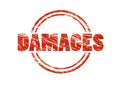 Damages red stamp Royalty Free Stock Photo