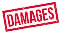 Damages rubber stamp Royalty Free Stock Photo