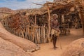 Damara men in traditional clothes at Damara Living Museum