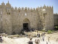 Damascus Gate in Jerusalem, Israel Royalty Free Stock Photo