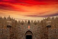 Damascus Gate in Jerusalem Old City Royalty Free Stock Photo