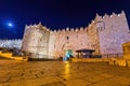 Damascus gate, nord entrance to muslim quarter of Jerusalem, Israel Royalty Free Stock Photo