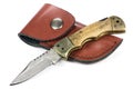 Damascus pocketknife