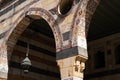 Damascus, Syria -May, 2022: Oriental architecture details and decoration in Al Azem Palace of Damascus