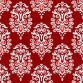 Damask floral seamless pattern vector Royalty Free Stock Photo