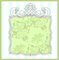 Damask frame Royalty Free Stock Photo