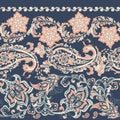 Damask paisley seamless vector pattern. Floral vintage background. Royalty Free Stock Photo