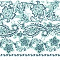 Damask paisley seamless vector pattern. Floral vintage backgroundÃÅ½ Royalty Free Stock Photo