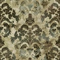 Damask patten adds a touch of sophistication and luxury to any project. for include textiles, fabrics, clothing, wallpaper Royalty Free Stock Photo