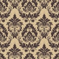 Damask patten adds a touch of sophistication and luxury to any project. for include textiles, fabrics, clothing, wallpaper Royalty Free Stock Photo