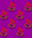 Damask pattern with background