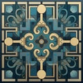 Creating Alternating Color Squares In A Grid Damask Pattern
