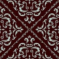 Damask seamless classic pattern Royalty Free Stock Photo