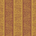 Seamless floral striped pattern Royalty Free Stock Photo