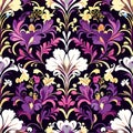 Damask seamless floral pattern. Royal wallpaper Royalty Free Stock Photo