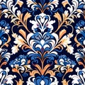 Damask seamless floral pattern. Royal wallpaper Royalty Free Stock Photo