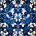 Damask seamless floral pattern. Royal wallpaper Royalty Free Stock Photo