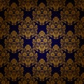Damask seamless floral pattern