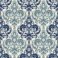 Damask seamless pattern background. Classical luxury old fashioned damask ornament, royal victorian seamless texture.