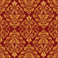 Damask seamless pattern. Royalty Free Stock Photo