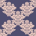 Damask seamless pattern intricate design. Luxury royal ornament, victorian texture for wallpapers, textile, wrapping. Exquisite fl