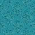 Damask seamless pattern