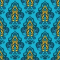 Damask seamless vector floral