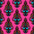 Damask seamless vector pattern Royalty Free Stock Photo