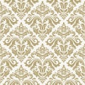 Damask Seamless Vector Pattern. Orient Background